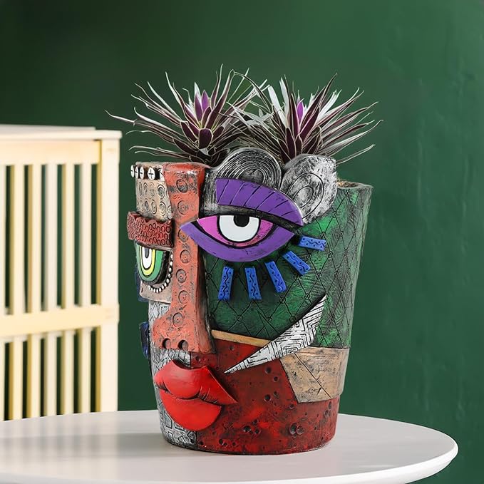 TOZLU Picasso Brutalist Beauty Face Flower Pot - Image 5