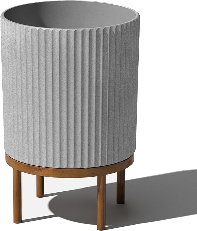 Veradek Demi Series Round Planter w/ Stand by VeradekOutdoor