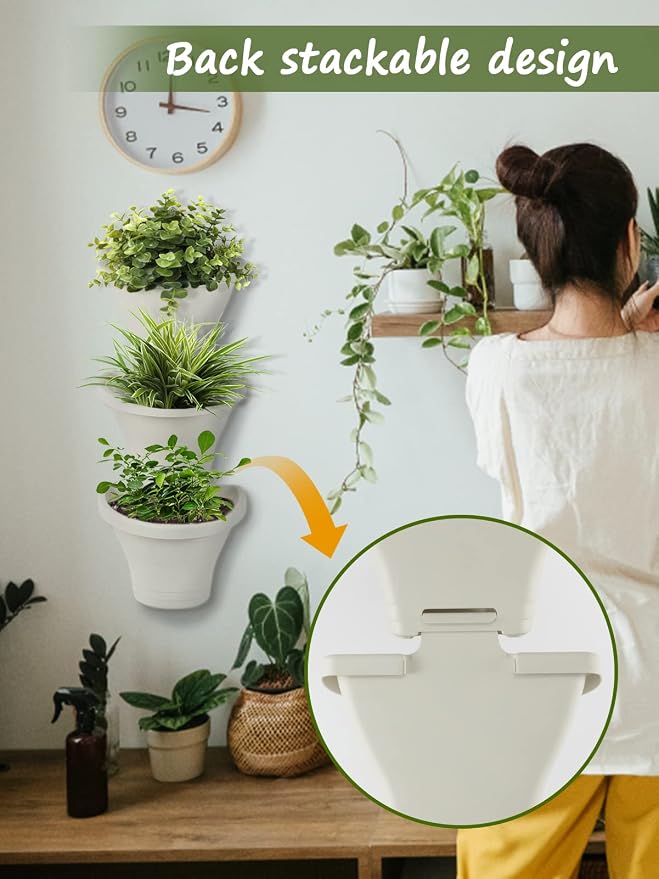 MADHOLLY 6Pcs Vertical Hanging Planters - Image 3