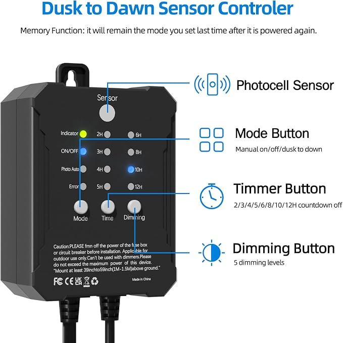 All-in-One Low Voltage Landscape Lighting, Dusk to Dawn Transformer Timer - Image 5