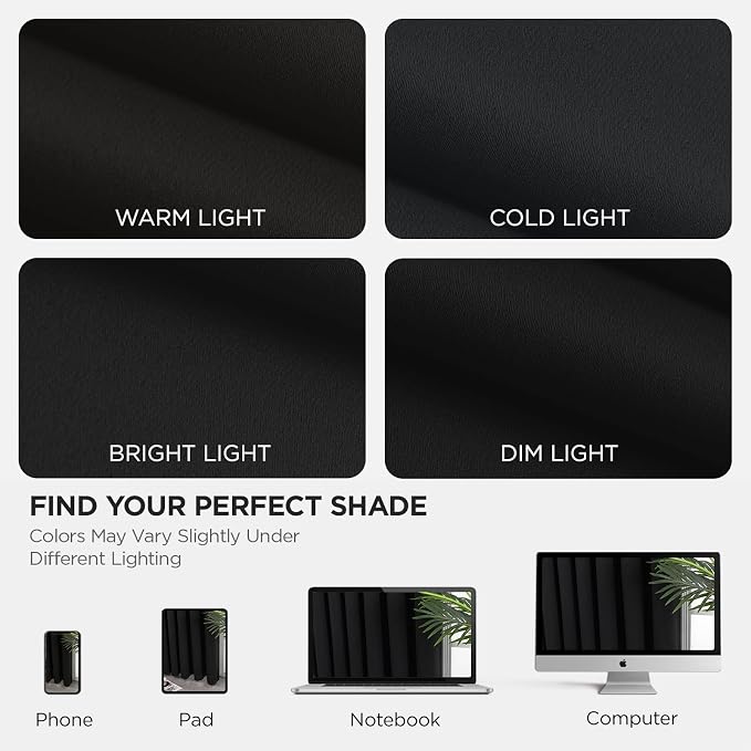 Joydeco Blackout Patio Sliding Door Curtains 90 Inches Long, Grommet Privacy - Image 10