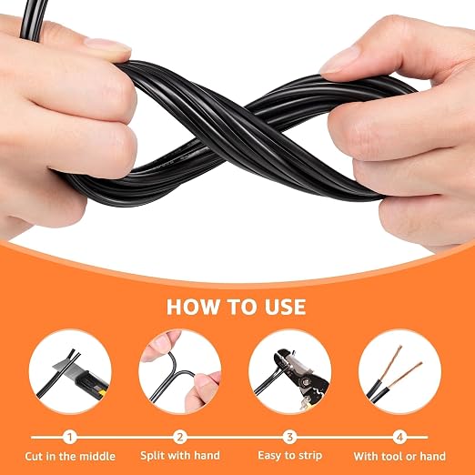 SUNVIE 16/2 Low Voltage Landscape Wire 250FT - Image 6