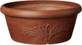 PSW Pot Collection TA30TC 12-inch Plastic/Stone/Wood Composite Bulb Pan Planter by PSW