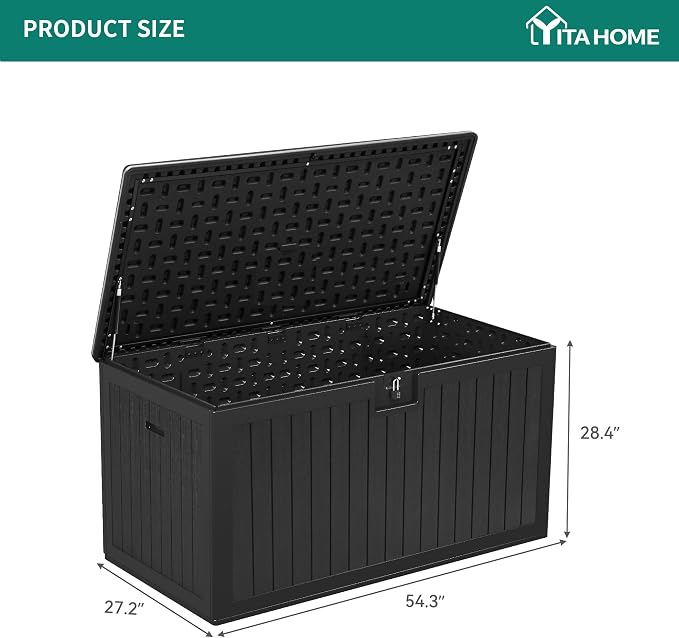 YITAHOME 150 Gallon Large Deck Box - Image 7