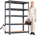 Garage Shelving, 2400 LBS Metal Storage Shelves, Adjustable Shelving Rack by Unknown