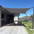 SUNNY GUARD Custom Size 5'x12' Rectangle Dark Grey UV Block Sunshade by SUNNYGUARD