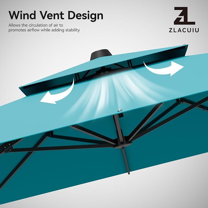 9x12FT Cantilever Patio Umbrella - Image 7