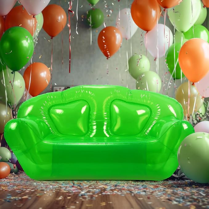 Kigley Inflatable Chair Blow Up Couches Transparent Inflatable Sofa Seat Yard - Image 7