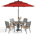PHI VILLA 5 Pieces Outdoor Dining Set by PHIVILLAThepioneerofcomfortablehouseholdsupplies