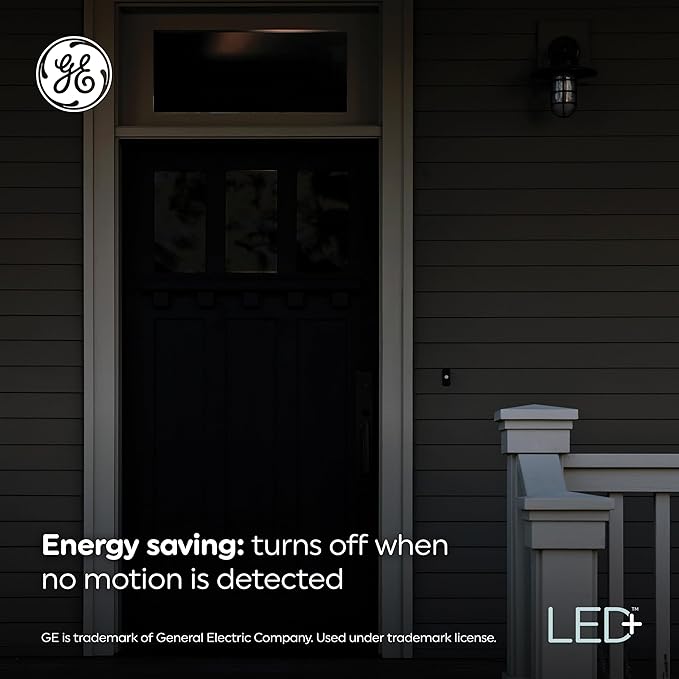 GE LED+ Motion LED Light Bulbs, PAR38 Outdoor Security Floodlights, Warm White - Image 5