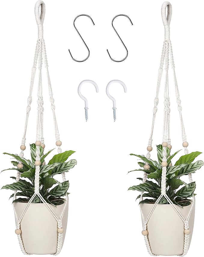 Macrame Plant Hanger Indoor Hanging by BlueMake