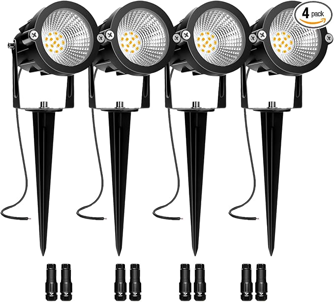 Low Voltage Landscape Lights, 10W 12/24V 2700K Warm White Landscape Lighting by REEGOLD