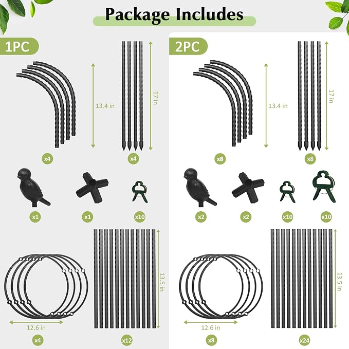 Obelisk Trellis for Climbing Plants Outdoor, 6.2 FT Plant Support for Tomato - Image 9