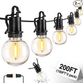 ZJOJO 200FT Outdoor String Lights, G40 Globe Outdoor Lights by ZJOJO