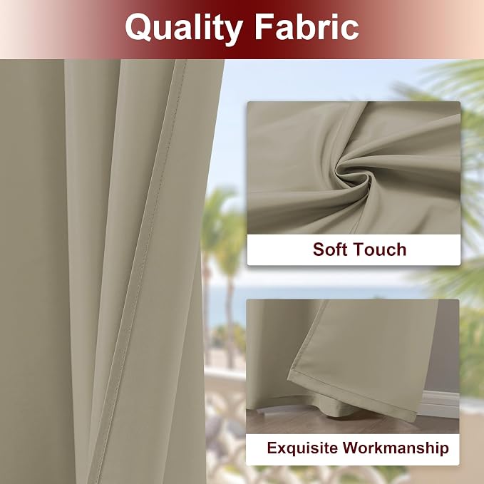 HolidayIdeas Grommet Outdoor Curtains - Image 4