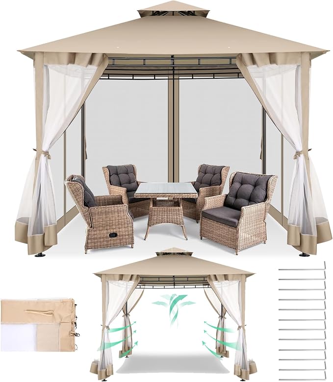 COBIZI Gazebo 10x10 Heavy Duty Gazebos by COBIZI