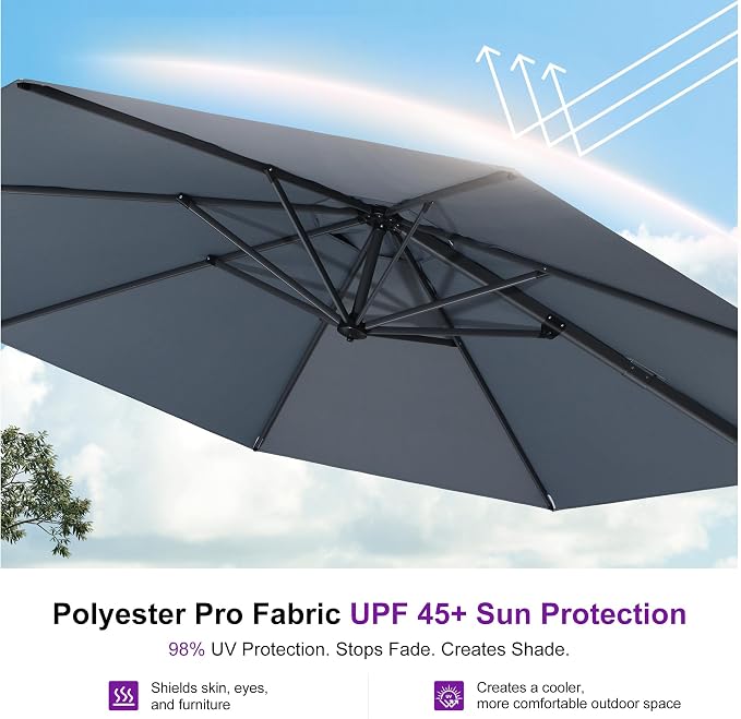 PURPLE LEAF 10 Feet Patio Umbrella - Image 5