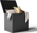 35 Gallon Resin Deck Box with Lockable Latch, Waterproof UV-Resistant by KFY