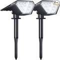 Biling Solar Spot Lights Outdoor, 2-in-1 Solar Landscape Lights 12 LED Bulbs by biling