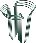 HiGift 8 Pack Plant Support Stakes, Half Round Metal Garden Plant Stake Indoor by HiGift