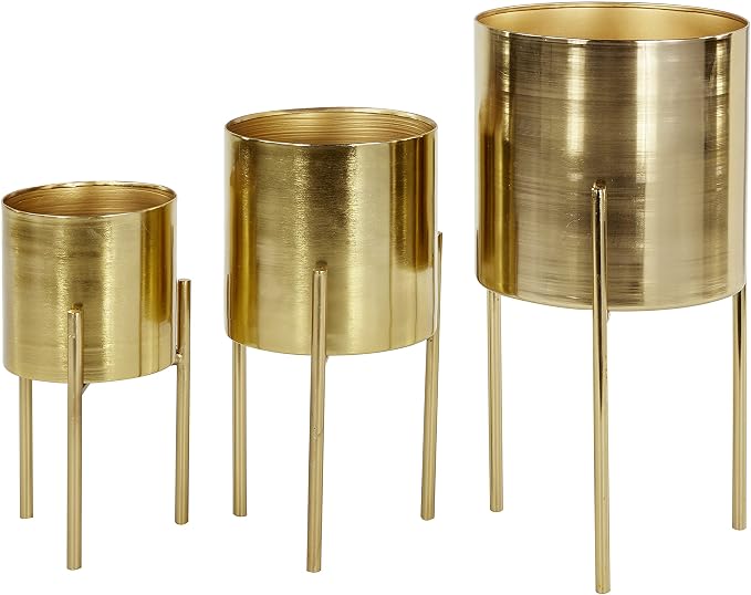 Deco 79 Metal Indoor Outdoor Planter Large Planter Pot by Deco79