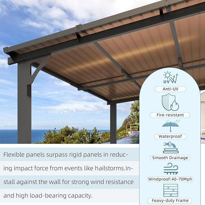 AECOJOY 12' x 12' Gazebo Outdoor Pergola - Image 8