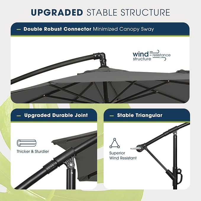 wikiwiki 10ft Patio Umbrella - Image 4