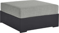 Modway Tahoe Aluminum Ottoman Gray by Modway