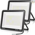 2pack 400W LED Flood Lights Outdoor, 5000K Daylight White 50000LM Super Bright by XYCN