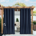 NICETOWN 2 Panels Gazebo Curtains Outdoor Waterproof & Windproof, Top and by NICETOWN