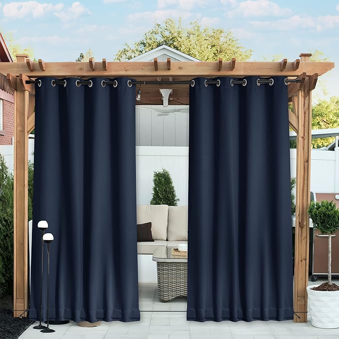 NICETOWN 2 Panels Weighted Blackout Curtains by NICETOWN