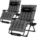 UDPATIO Oversized Zero Gravity Chair Set of 2, 33In XXL Patio Reclining Chair by UDPATIO