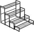 Garden 4 you 4 Tier Stair Style Large Metal Plant Stand Stackable, Garden by Garden4you