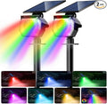 btfarm Solar Lights Outdoor Waterproof IP65-2 Pack LED Color Changing Spot by btfarmdecorativelighting