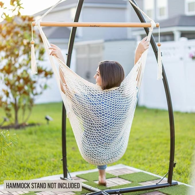 JoyView Hammock Chair with Spreader Bar Caribbean Hammock Swing Chair 300 LBS - Image 2
