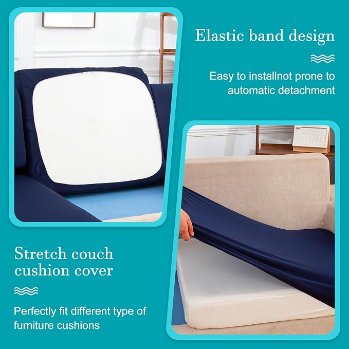 14Pcs Stretch Patio Cushion Covers, Outdoor Couch Covers Replacement, Outdoor - Image 5