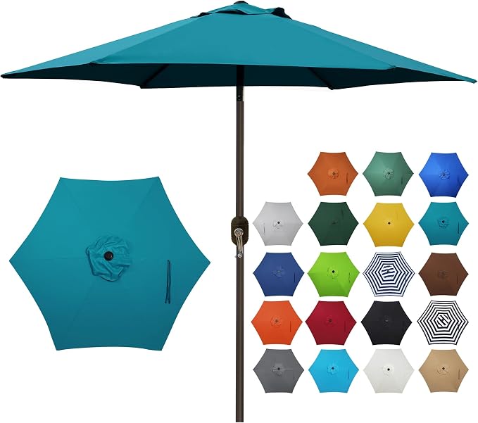 Blissun 7.5 ft Patio Umbrella, Yard Umbrella, Outdoor Market Umbrella by Blissun