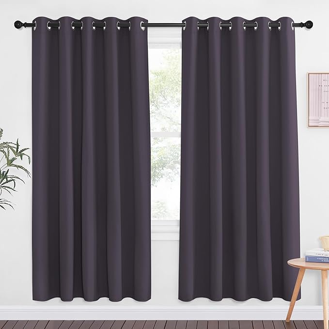 NICETOWN Greyish Purple Blackout Curtains by NICETOWN