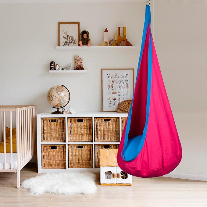 Kids Pod Swing Hanging Seat Child Hammock Chair Indoor and Outdoor Sensory - Image 6