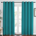NICETOWN Peacock Teal Blackout Curtains 84inch Length by NICETOWN
