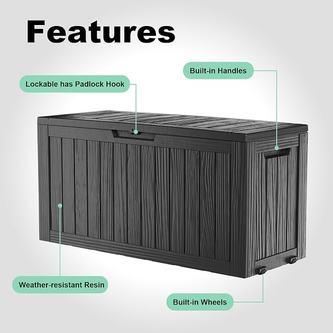 ROJIK Outdoor Storage Housing Deck Box - Image 4