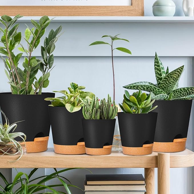 GARDIFE Plant Pots 7/6.5/6/5.5/5 Inch Self Watering Planters - Image 7