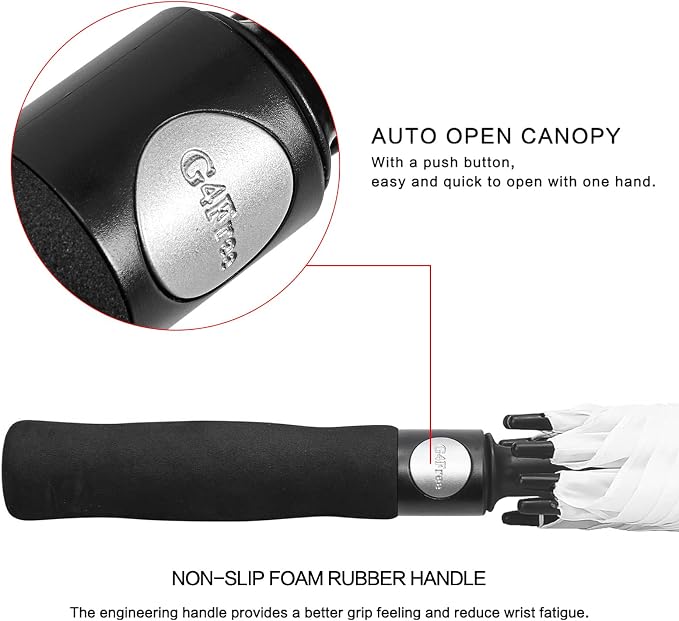 G4Free 47/54/62/68/72 Inch Automatic Open Golf Umbrella Oversize Extra Large - Image 3