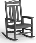 Ciokea Oversized Outdoor Rocking Chair, 380lbs Heavy-Duty Large Patio Rocker by CIOKEA