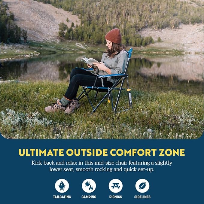 GCI Outdoor Kickback Rocker Outdoor Rocking Chair - Image 3