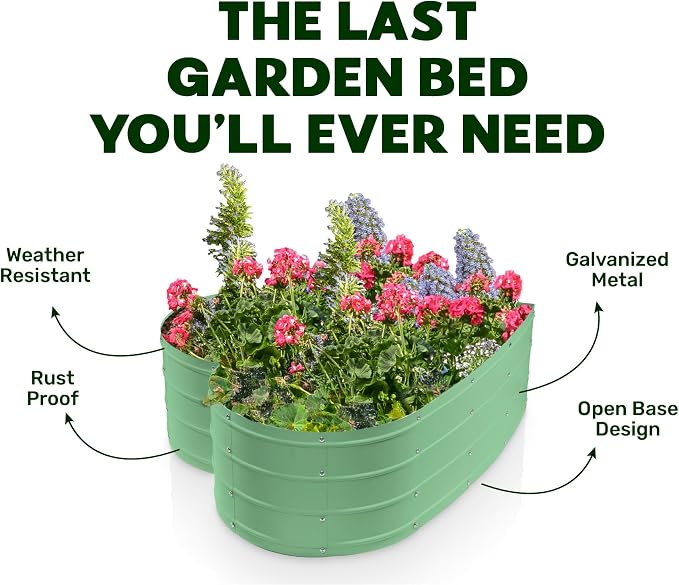 Plant & Plot Galvanized Raised Garden Beds Outdoor // Planter Raised Beds - Image 5