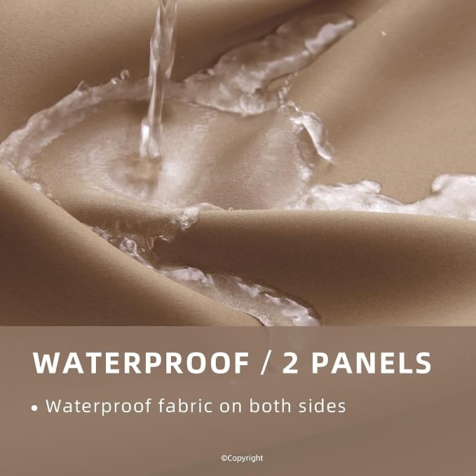 Waterproof Outdoor Curtain W52 x L63 - Image 2