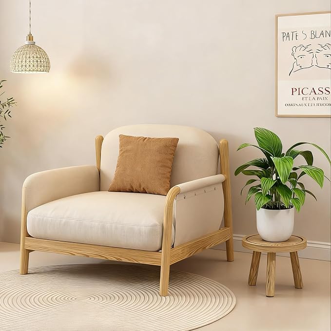 3 Pack Plant Stand Indoor Outdoor Mid-Century Modern Plant Stool Wooden Plant - Image 7