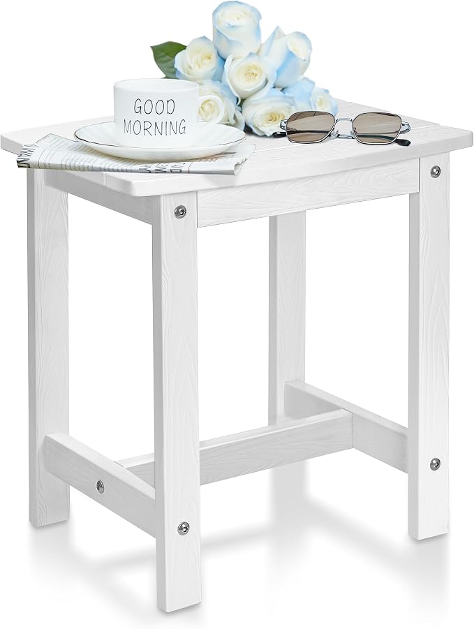 Y&M Outdoor Side Table, HIPS Adirondack Small Single Table, Waterproof Square by YM