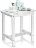 Y&M Outdoor Side Table, HIPS Adirondack Small Single Table, Waterproof Square by YM